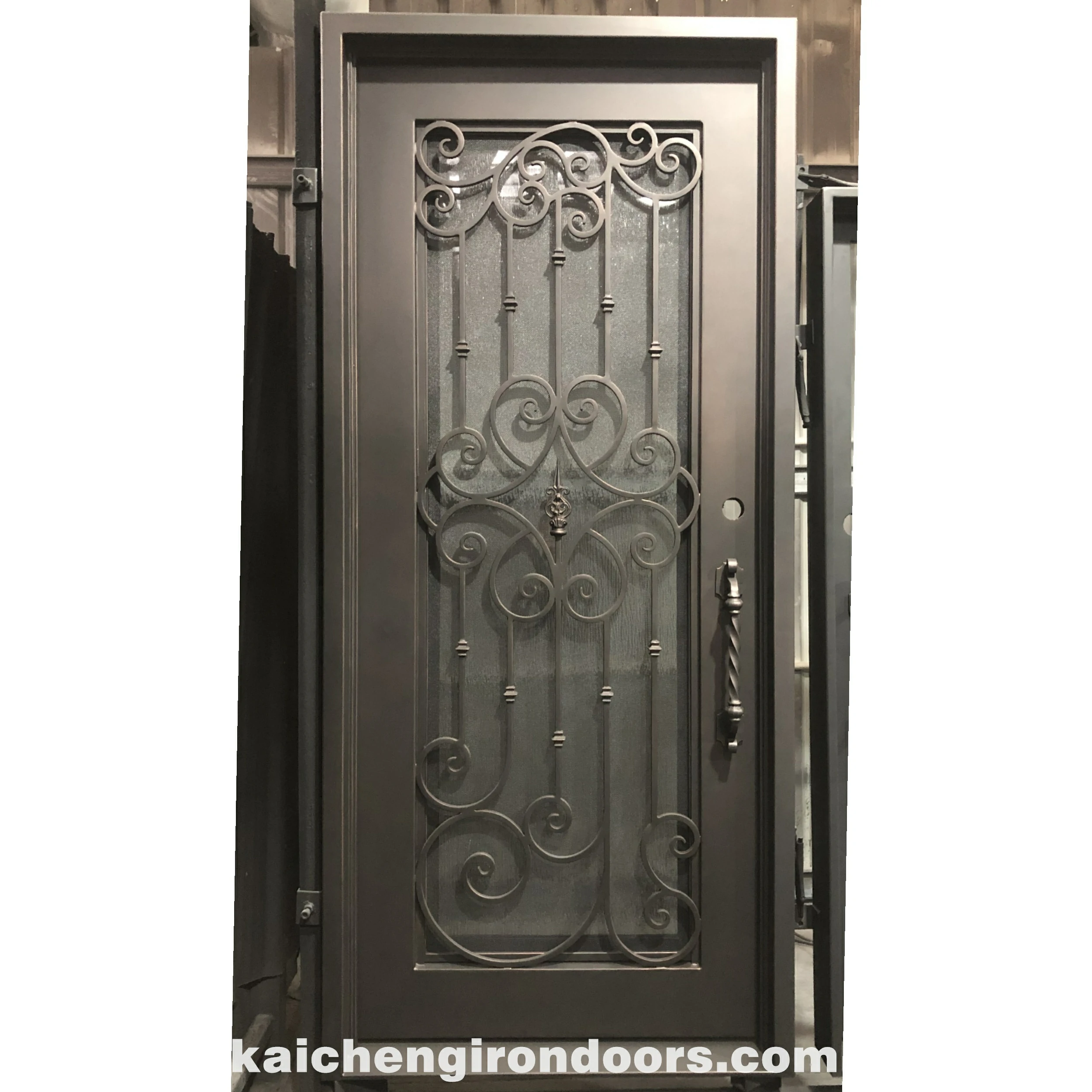 Single Wrought Iron Door Design