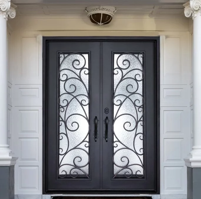 Wrought Iron Double Doors: A Timeless Statement of Elegance and Security